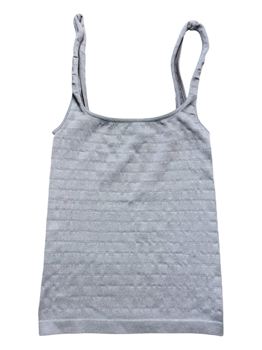 Free People Gray Ribbed Tank Top Size XS/S - Neutral Tank